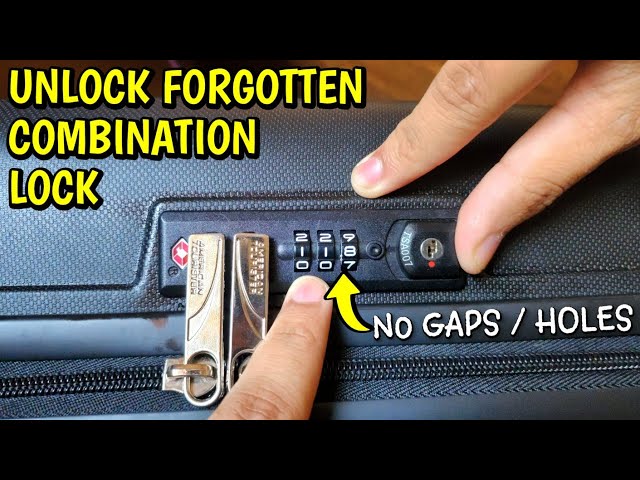 American Tourister Lightrax - How to set the TSA lock code - YouTube