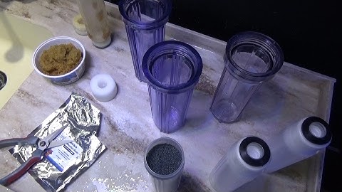 How to repack and refill a DI resin canister