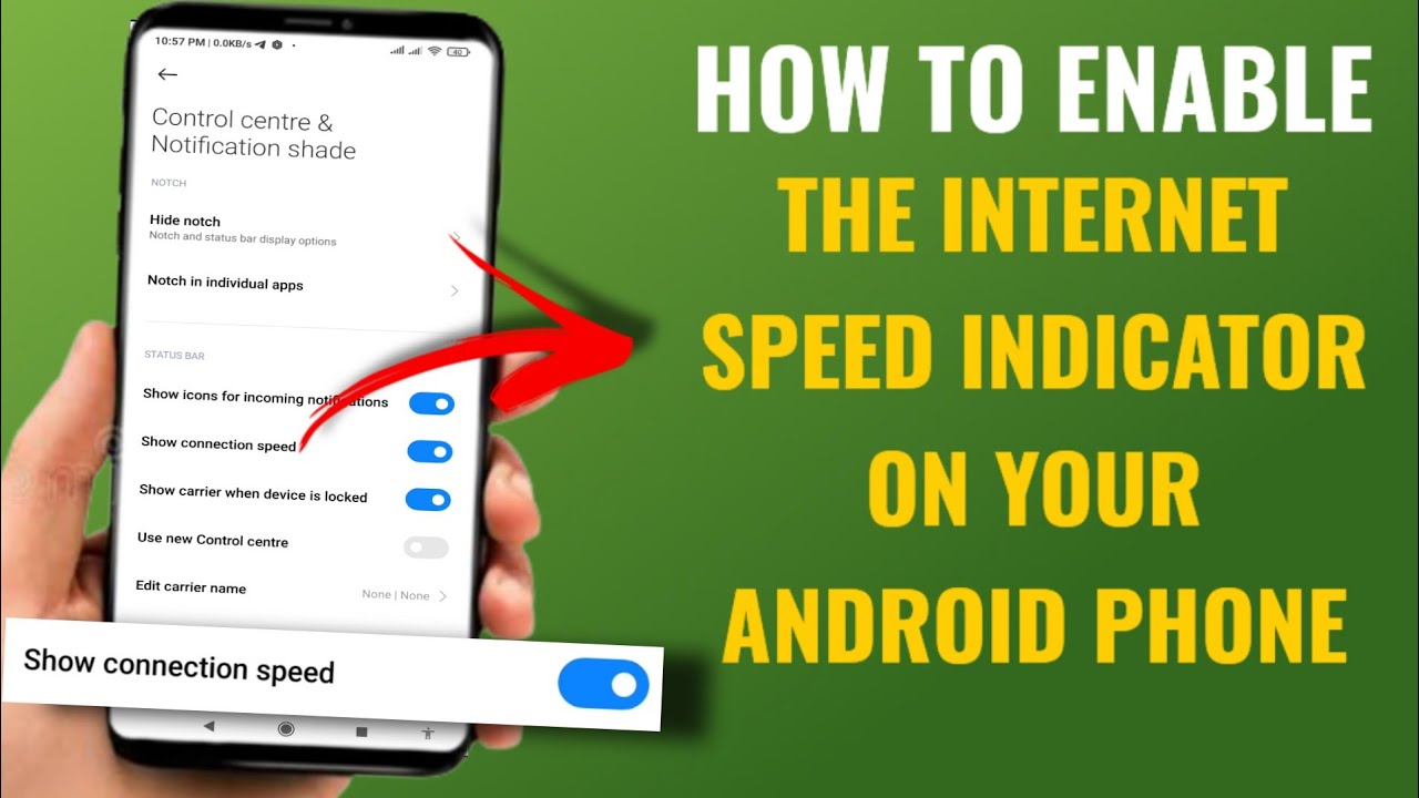 How to Enable the Internet Speed Indicator on Your Android Phone | Ft ...