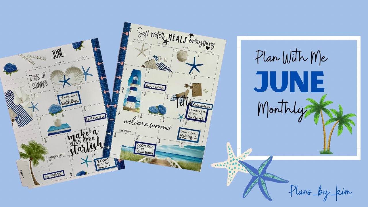 PWM | June Monthly | Happy Planner - YouTube