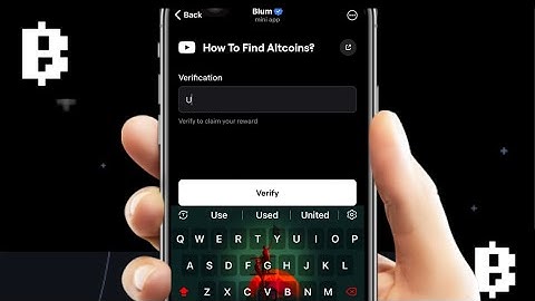 How To Find Altcoins? Blum cod