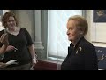 Madeleine Albright talks about her pins on exhibit at the Smithsonian Institution