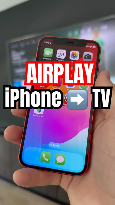 How to AirPlay iPhone to TV!