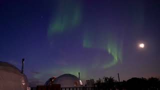 Супер Видео Северного Сияния видео снято Аврора Вилладж Мурманск Northern Lights video in Aurora Vil
