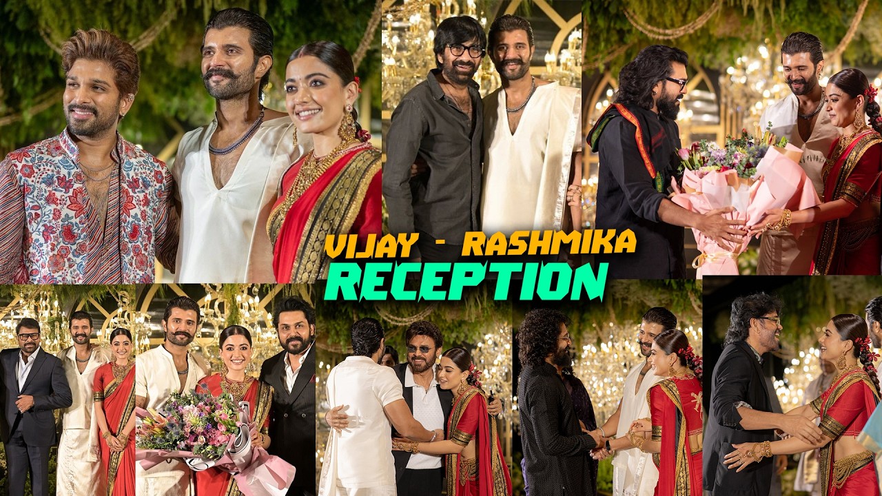 Celebrities Visuals at Vijay Devarakonda, Rashmika Reception | Alluarjun, Ramcharan, Raviteja, FS