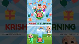 Cocomelon theme first birthday invitation video #birthdayinvitation #invitationvideo #cocomelon