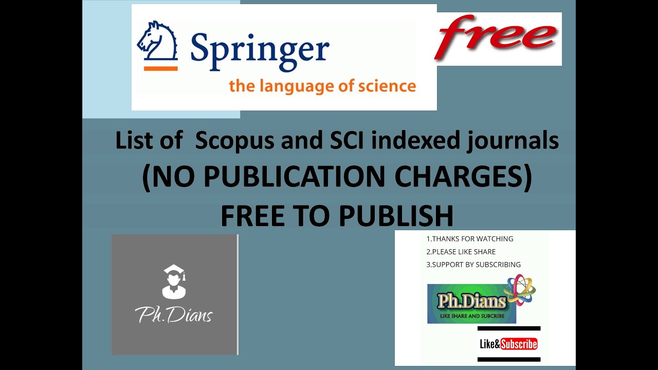 Is it free to publish in a Scopus journal?