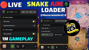 🔴 Live Snake Aim Tool in Carrom Pool | 100% Working Autoplay Hack 2025 | Carrom Pool New Trick