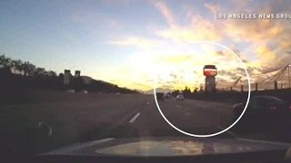 Dramatic Video Captures Images Of Truck As It Flies Off 210 Freeway, Into Honda Dealership
