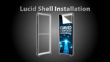 Lucid Shell - Portable Curved Lightbox Installation 2020