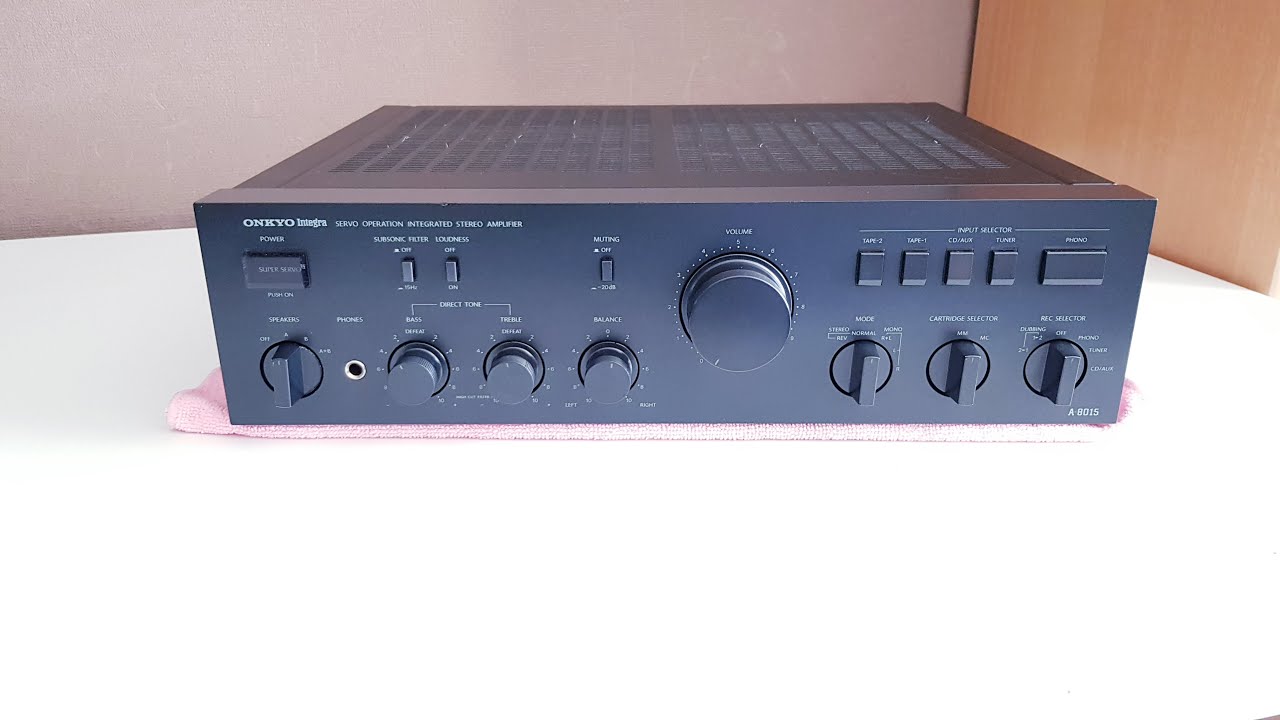Onkyo A-8015 Stereo Amplifier (1983-85') sound test after repair