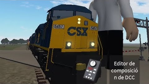 CSX ES40DC 5457 Leads Intermodal Nice K5HL Train Roblox
