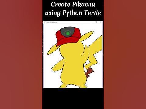 Create a Pokémon - Pikachu using python turtle programming language # ...