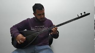 UZUN SAP SİYAH BAĞLAMA SAZ MT SET ( LONG NECK BLACK BAGLAMA SAZ )