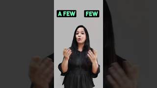 Few vs A Few | English Grammar | Learn English | Common English Speaking Mistake shorts english