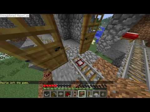 Minecraft ディテクターレールで両開きドア Youtube