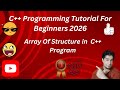 array of structure in c++ program | In Urdu Language