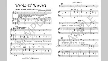 Words Of Wisdom - MusicK8.com Singles Reproducible Kit