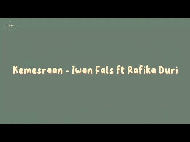 Kemesraan - Iwan Fals ft Rafika Duri Kemesraan - Iwan Fals ft Rafika Duri