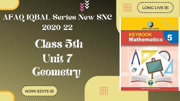 AFAQ IQBAL Series New Mathematics Class 5th Unit 7 Geometry Single National Curriculum