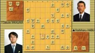Famous Shogi Games: HABU vs NAKAGAWA (Oct. 14th, 2007)