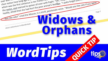Controlling Widows and Orphans