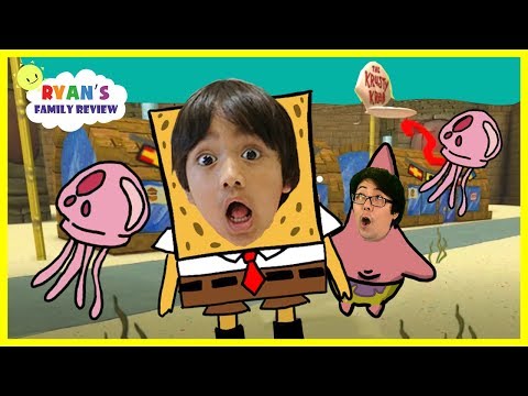 Ryan Plays Spongebob Adventure on Roblox!