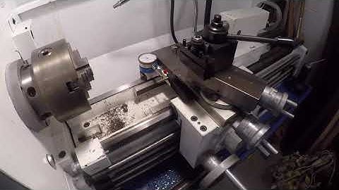 INSTALLING A 1/2 THOUSANDS  DIAL INDICATOR ON A LATHE