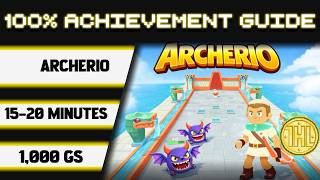 Archerio 100% Achievement Walkthrough * 1000GS in 15-20 Minutes *