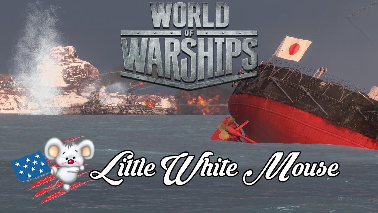 gaming logo World of Warships - Little White Mouse