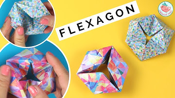 Origami Moving Flexagon Tutorial - How to Fold a Paper Flexagon - Easy Fidget Paper Toy