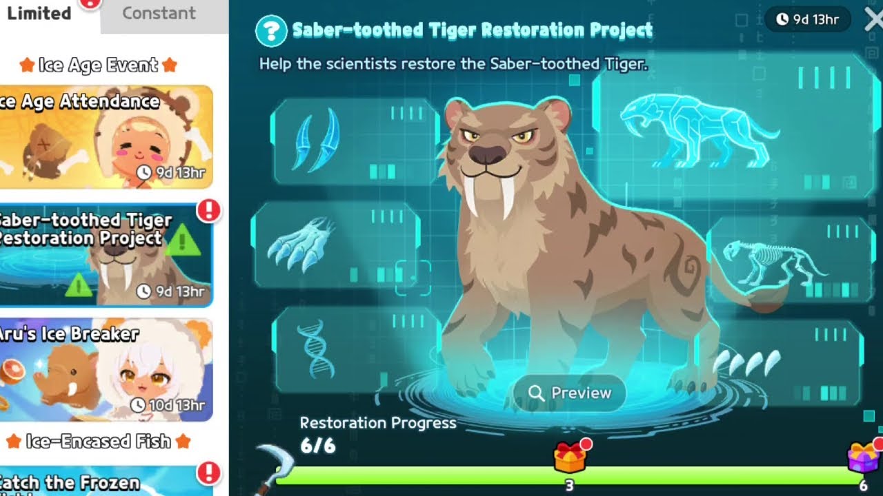 Проект реставрации саблезубого тигра. Играйте вместе!