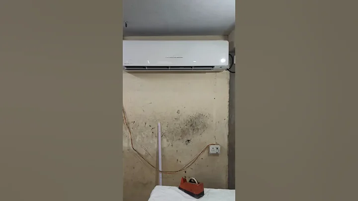 Mitsubishi heavy duty split AC 1.9 New installation open copper pipe || #shorts #ytshorts #splitac