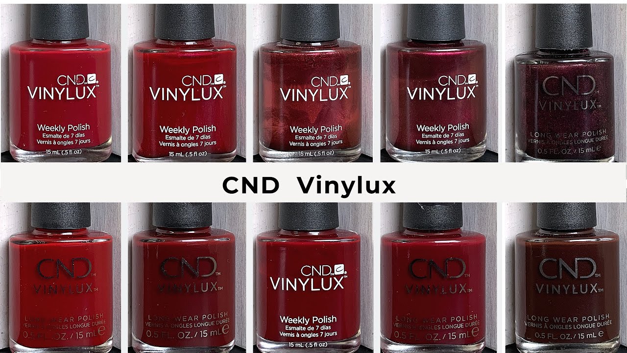 Luske Ulykke mangfoldighed CND Vinylux | Dark Reds & Burgundies - YouTube