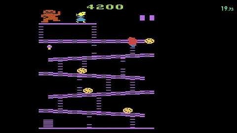 Donkey Kong 2600- Speed Run 47 Seconds