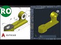 AutoCAD 3D | Exercițiu pentru Nivel Intermediar 6 | Limba română