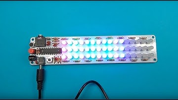 ICStation - Audio Spectrum 16x3 Red/Green/Blue DIY Kit 1603 Level Indicator Voice Spectrum Lights