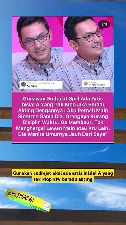 Gunawan sudrajat akui ada artis inisial A yang tak klop klw beradu akting #gunawan #shorts