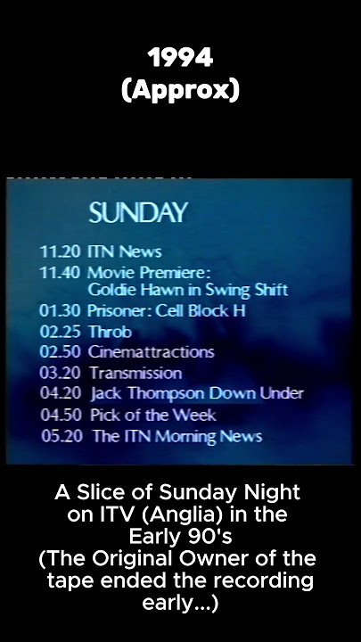 #1994 on ITV Anglia #continuity  #itv #anglia #continuity #retro #1990s #British #tv #90s #classic