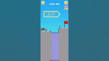 Draw bridge puzzle game level 1801 #gaming #drawing #Shorts