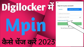 How to reset digilocker Username and security pin  Digilocker ka id password kaise recover kare 2023