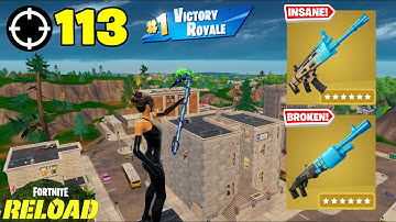 113 Elimination Solo Ranked "RELOAD” Gameplay Wins (Fortnite Chapter 7 PS5 Controller)