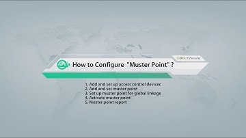 How to Configure Muster Point in ZKBio CVSecurity | ZKTeco Academy