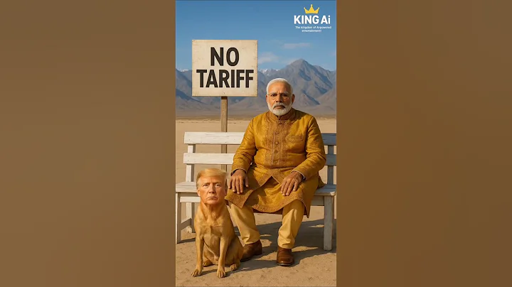 Narendra Modi Lifts Dog with Donald Trump’s Face and Hits “NO TARIFF” Board #shorts #funny #memes