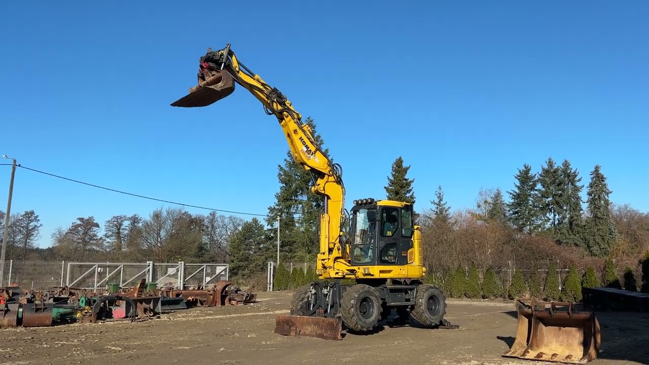 KOMATSU PW 118MR-11 KOPARKA KOŁOWA 2020R. ROTOTILT KM MASZYNY BUDOWLANE WWW.KMRENT.PL 56-300 MILICZ