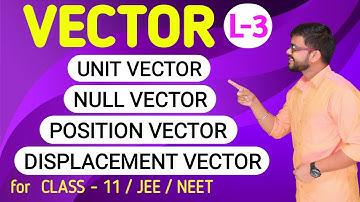 Vector | Class - 11 | L-3 | Types of vector | NEET | JEE (Main & Adv.)  | Sujeet Kumar | RPM