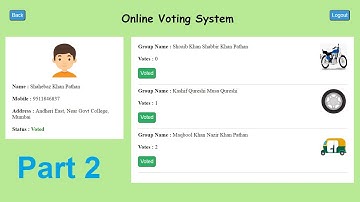 Online Voting System in PHP | Part 2 Tutorial | PHP Mini Project with Source Code | HTML Basics