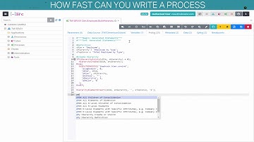 How fast can you write a process to build a new hierarchy with Arc for TM1