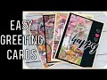 Easy Mixed Media Greeting Cards