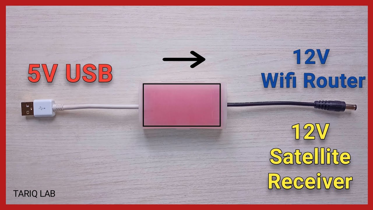 How To Convert USB 5V To 12V  5V To 12V Converter 